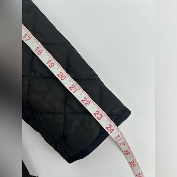 NWT $1350 Burberry Women’s Tything Diamond Quilted Double Coat Black Size M - Picture 13 of 16